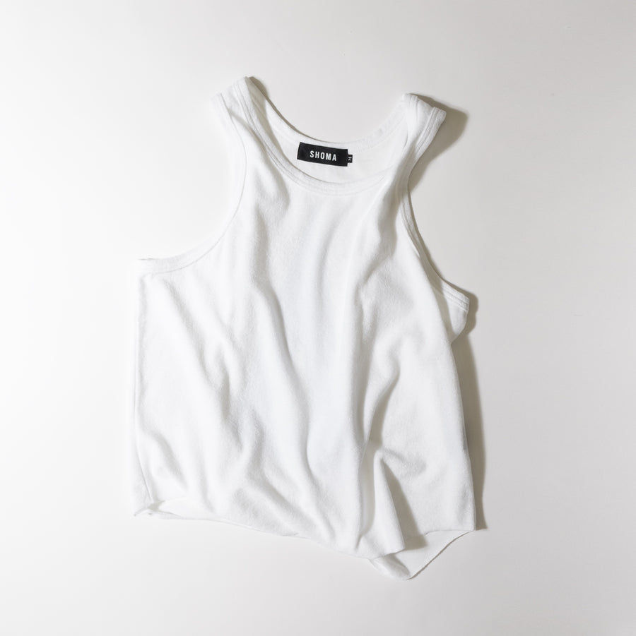 PILE TANK TOP ［Triangle of SHOMA］- White