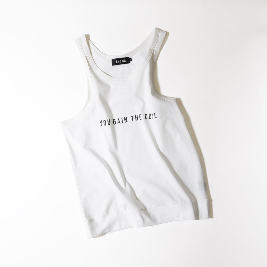 JERSEY ACTIVE TOP［YOU GAIN THE COOL］- White