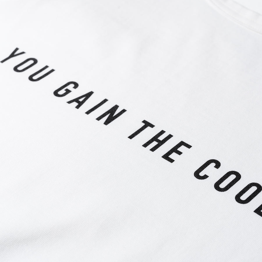 JERSEY ACTIVE TOP［YOU GAIN THE COOL］- White