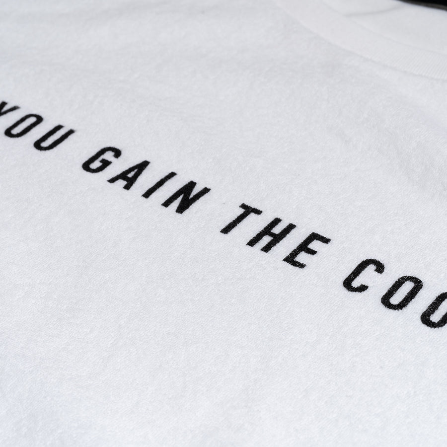 PILE CREW NECK T［YOU GAIN THE COOL］- White