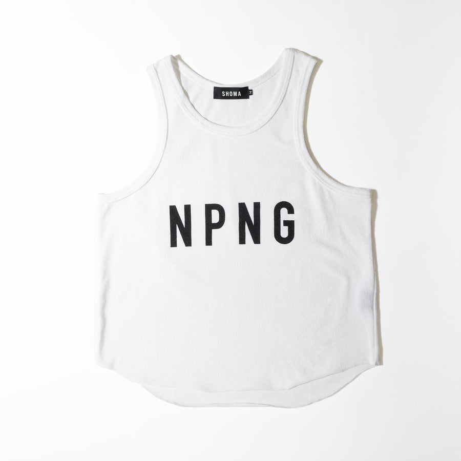 PILE TANK TOP［NPNG］- White