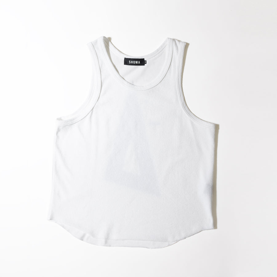 PILE TANK TOP ［Triangle of SHOMA］- White