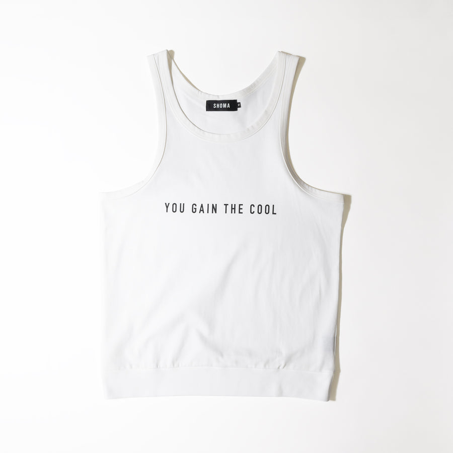 JERSEY ACTIVE TOP［YOU GAIN THE COOL］- White