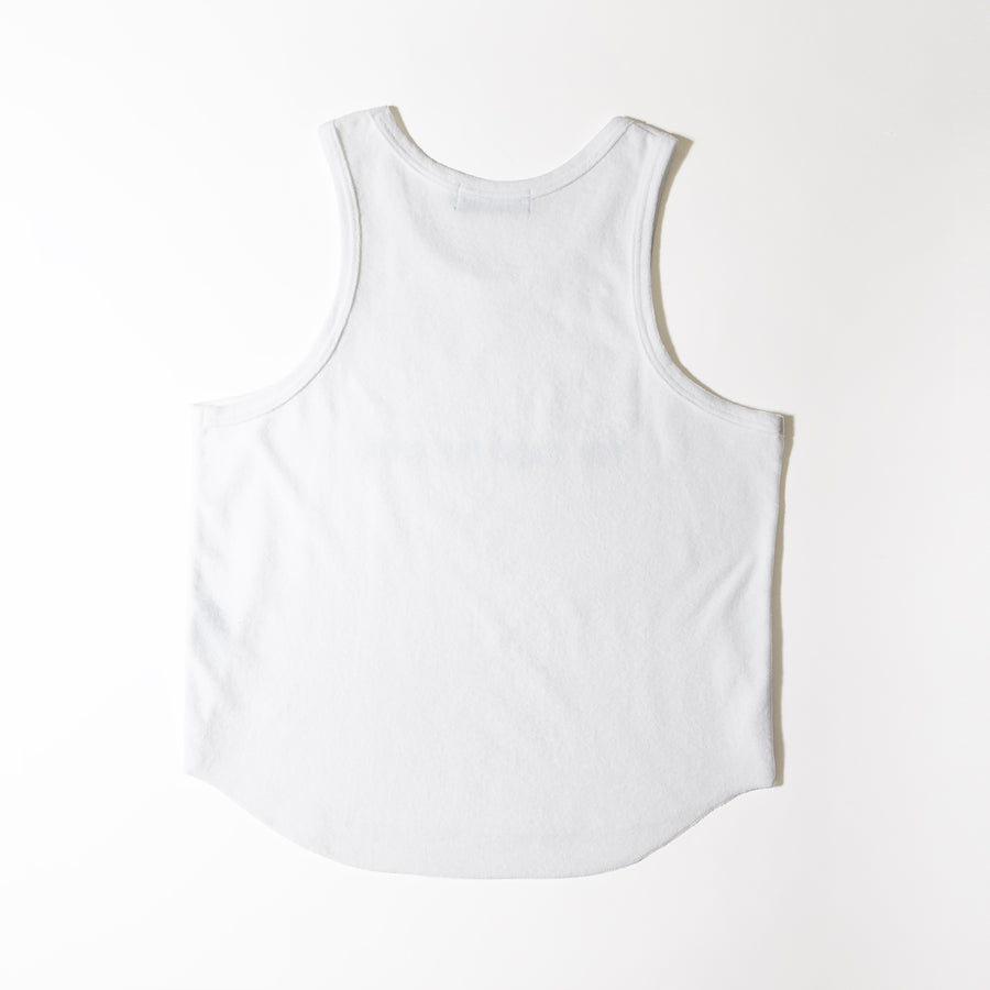 PILE TANK TOP［YOU GAIN THE COOL］- White
