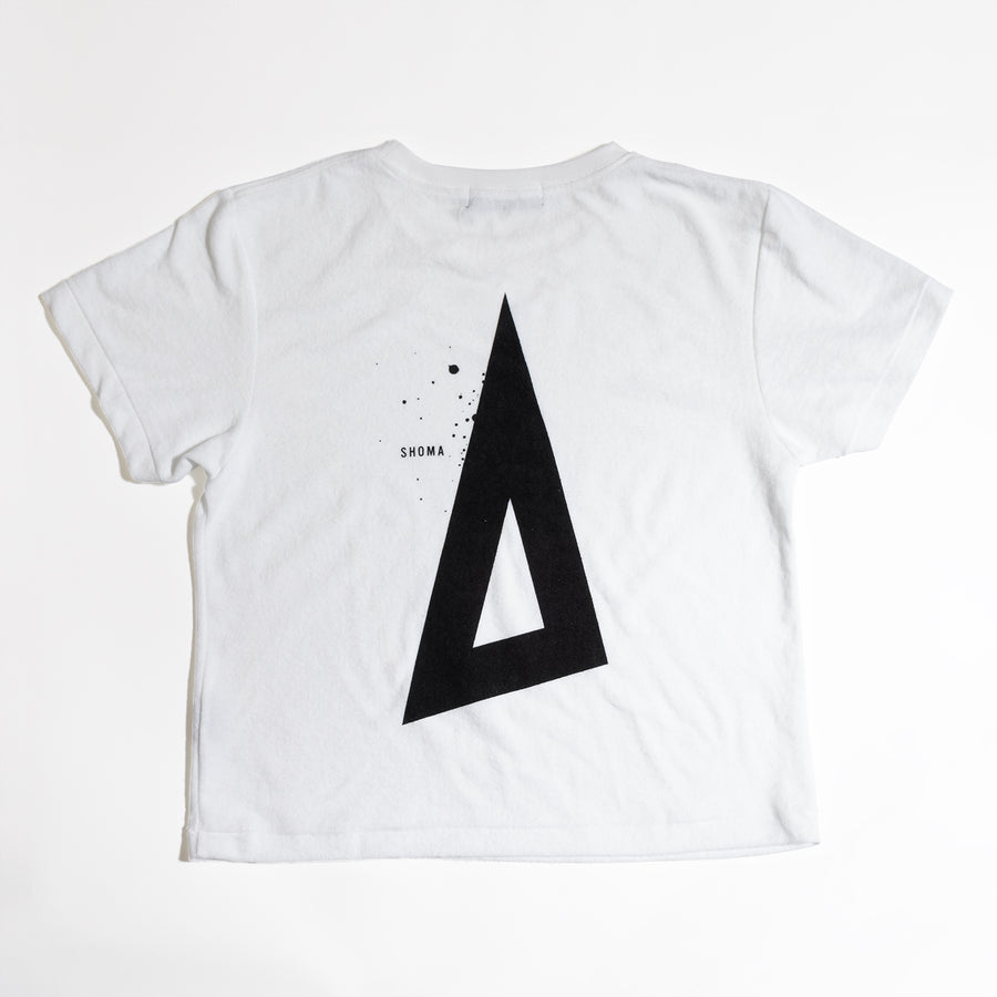 PILE CREW NECK T［Triangle of SHOMA］- White