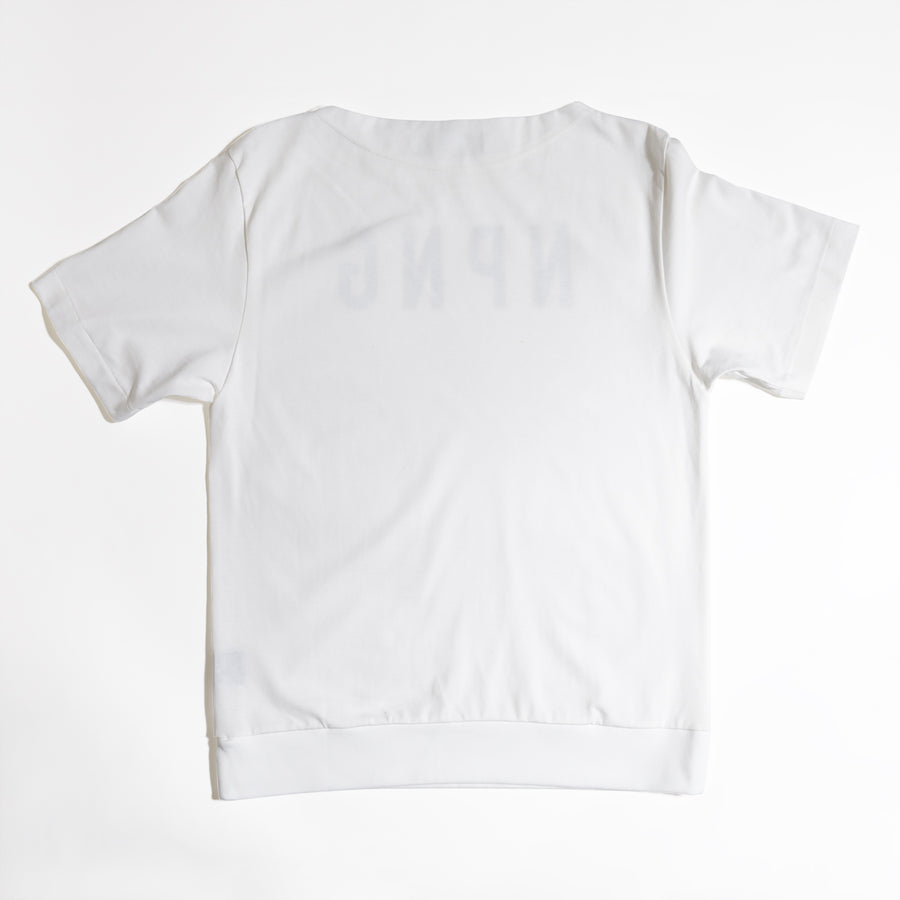 JERSEY BOAT NECK T［NPNG］- White