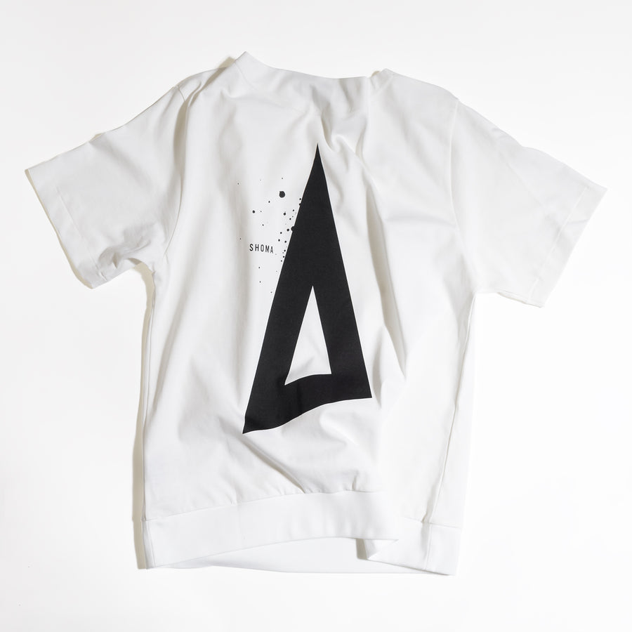 JERSEY BOAT NECK T［Triangle of SHOMA］- White