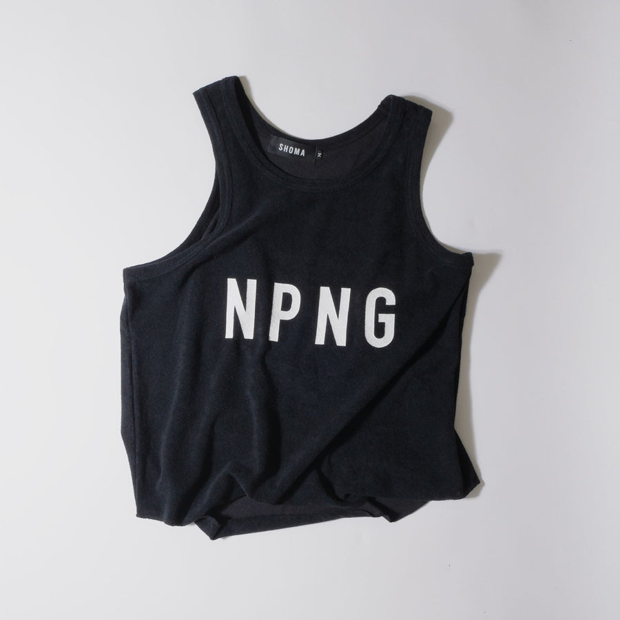 PILE TANK TOP［NPNG］- Black
