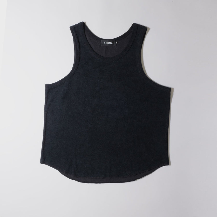 PILE TANK TOP ［Triangle of SHOMA］- Black