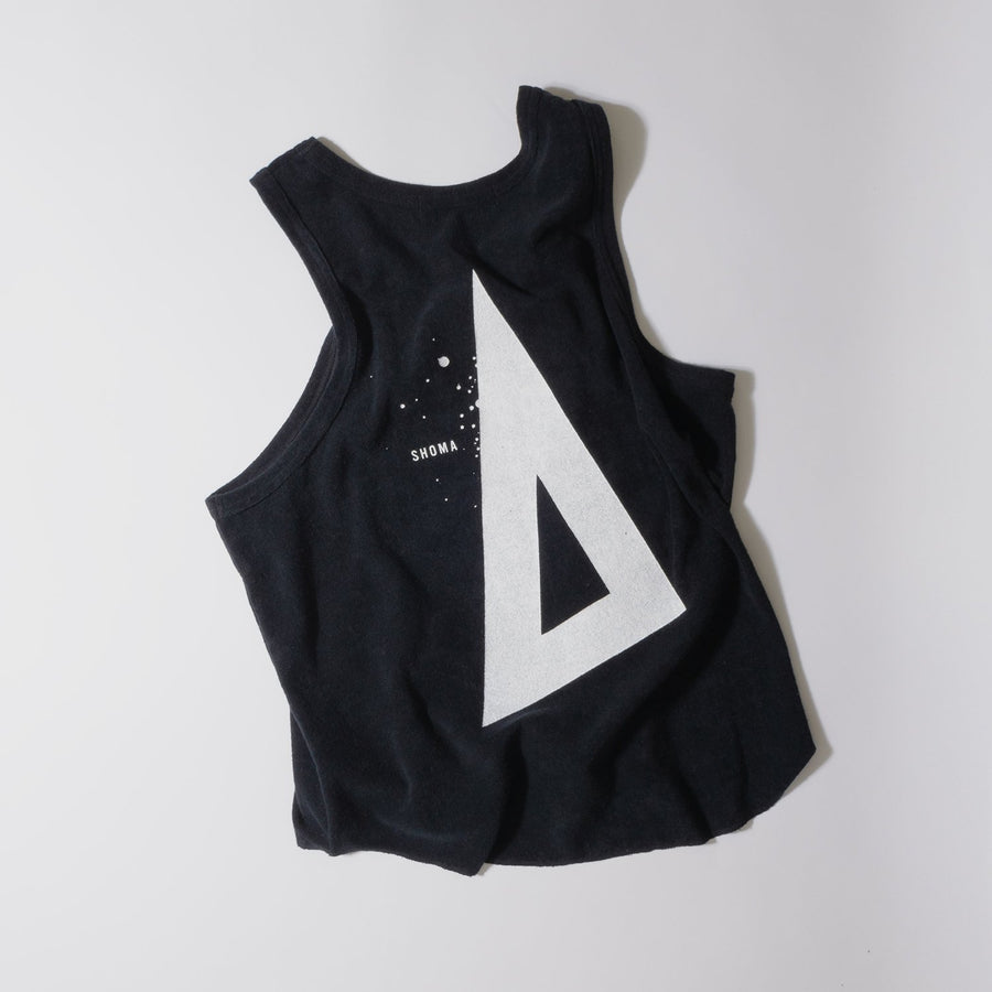 PILE TANK TOP ［Triangle of SHOMA］- Black