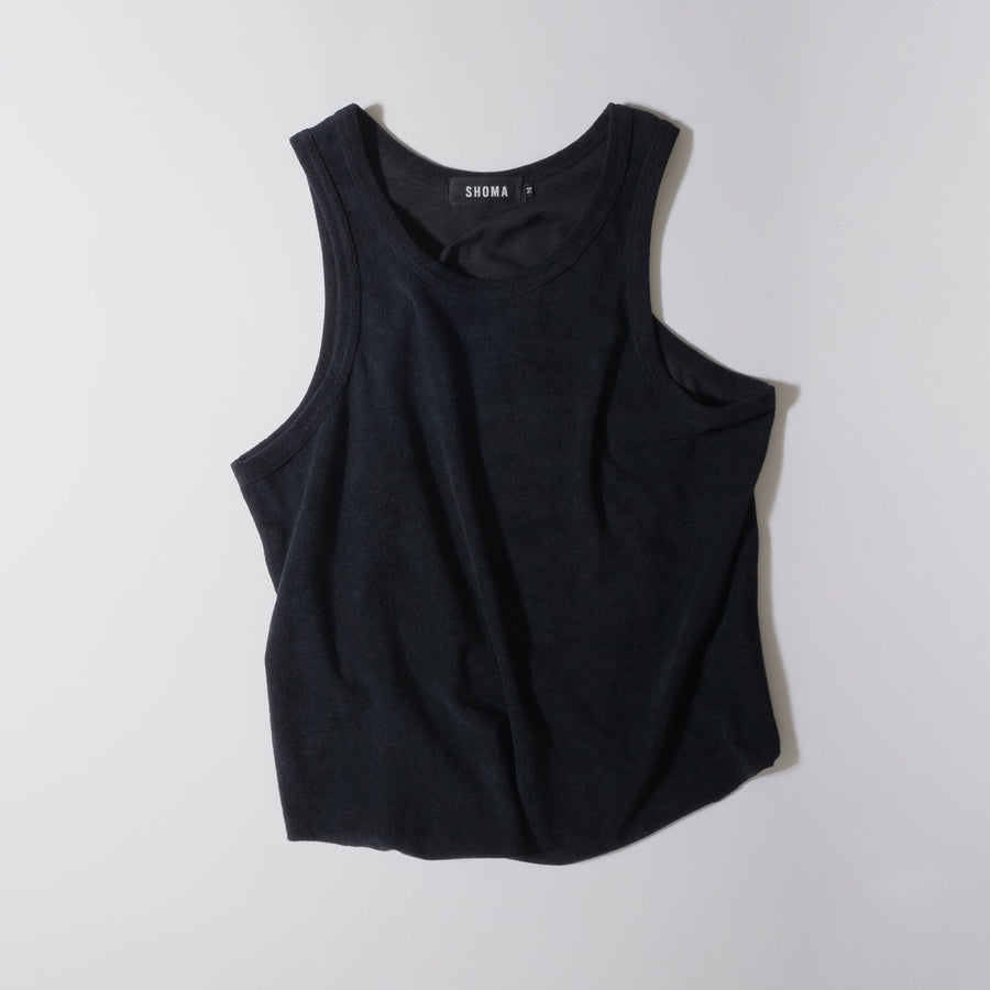 PILE TANK TOP ［Triangle of SHOMA］- Black