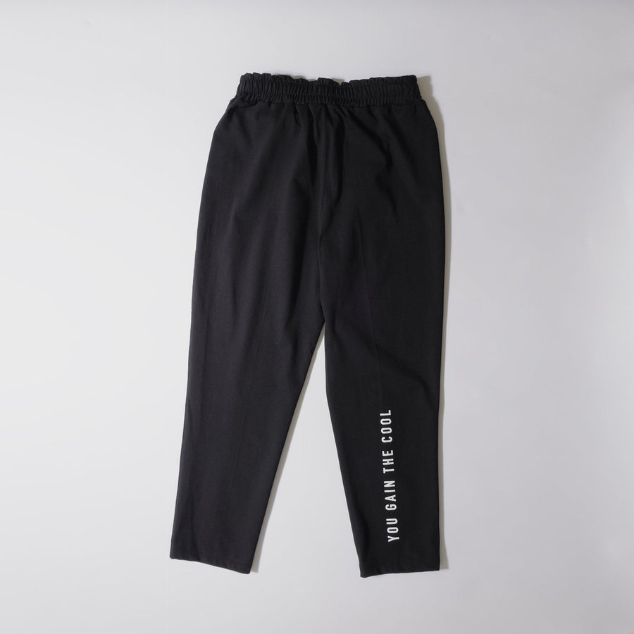 JERSEY JOG PANTS［YOU GAIN THE COOL］- Black