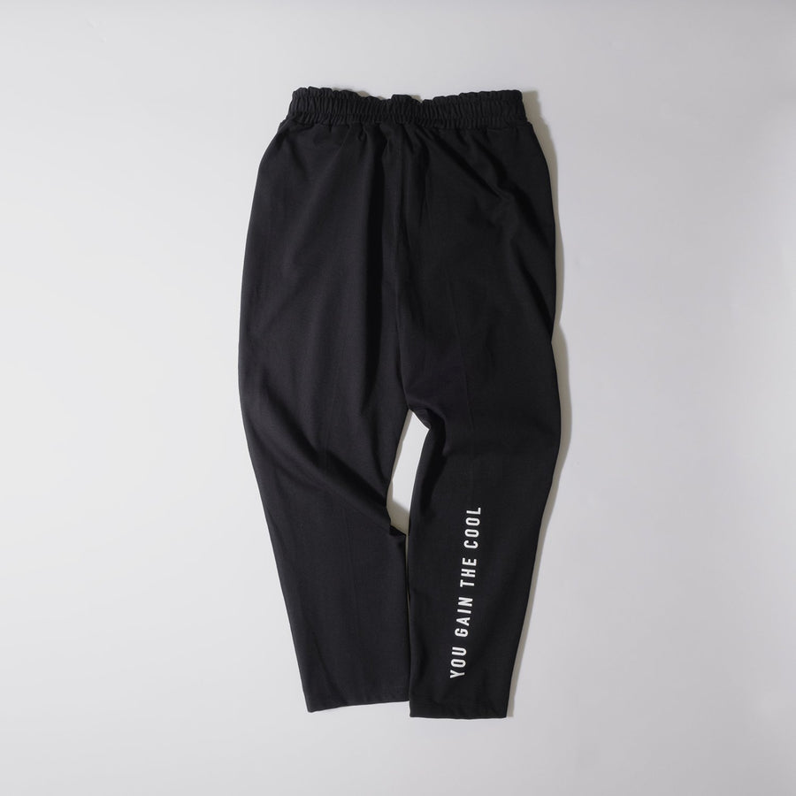JERSEY JOG PANTS［YOU GAIN THE COOL］- Black