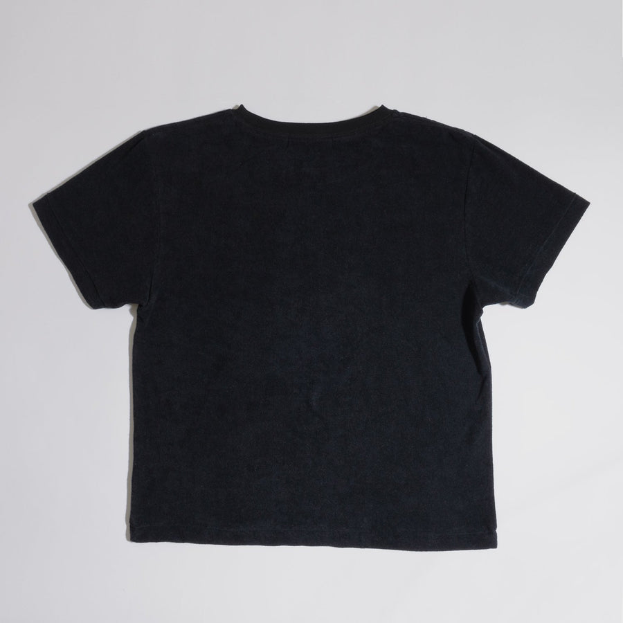 PILE CREW NECK T［NPNG］- Black