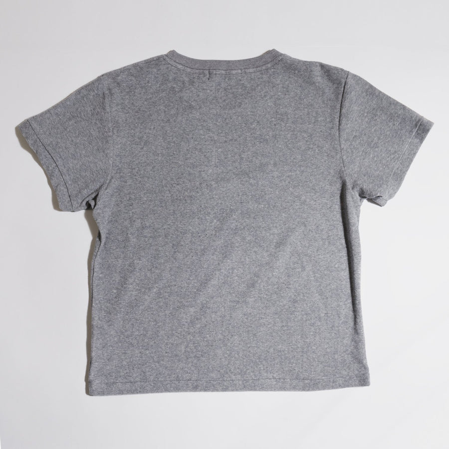 PILE CREW NECK T - Light Gray