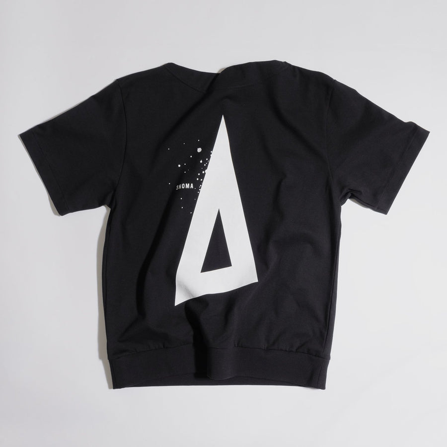 JERSEY BOAT NECK T［Triangle of SHOMA］- Black