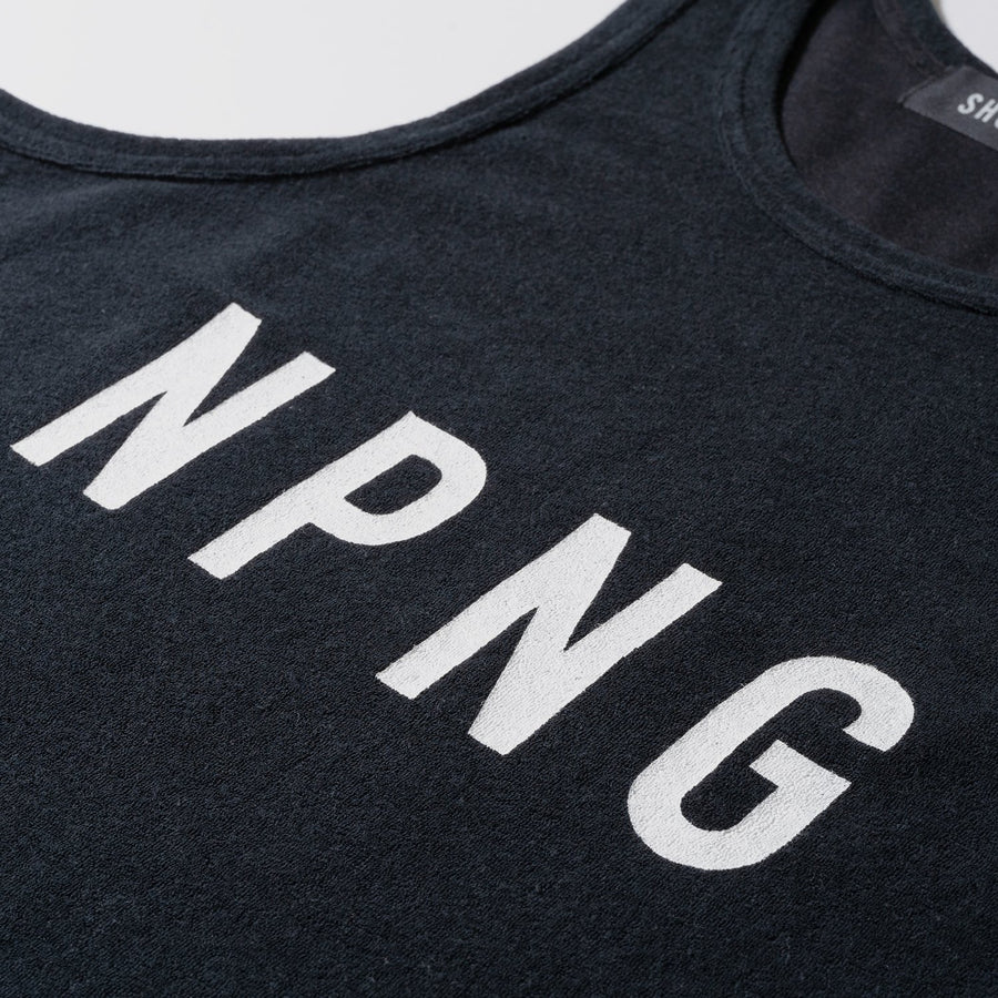 PILE TANK TOP［NPNG］- Black