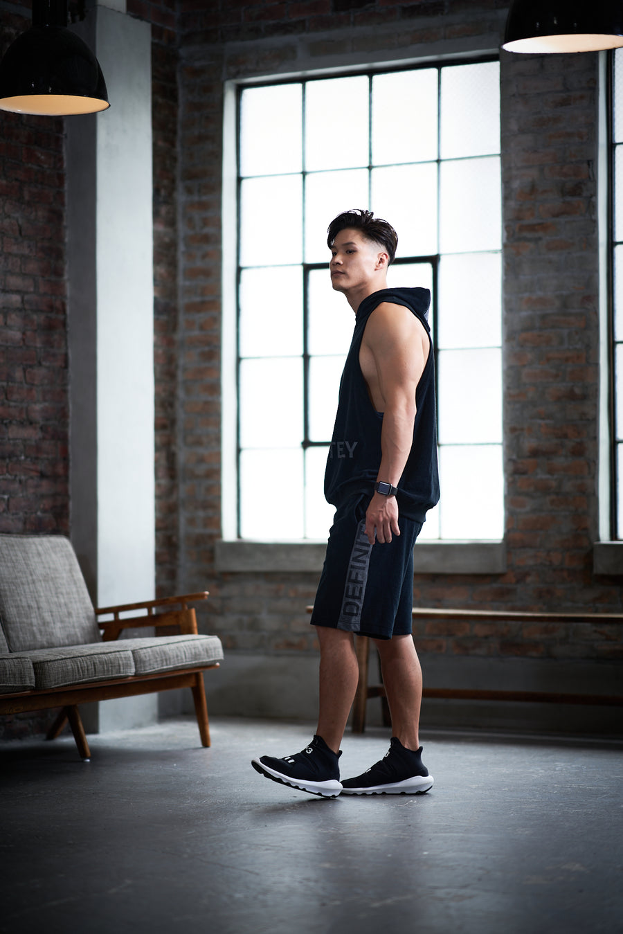 Half Line Pants [DEFINITELY] - Black & Gray