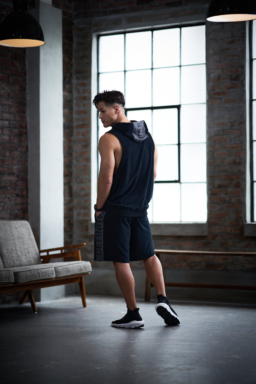 Half Line Pants [DEFINITELY] - Black & Gray