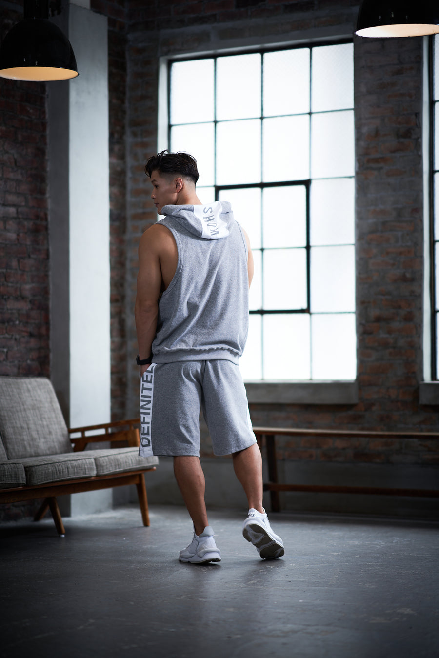 Half Line Pants [DEFINITELY] - Light Gray