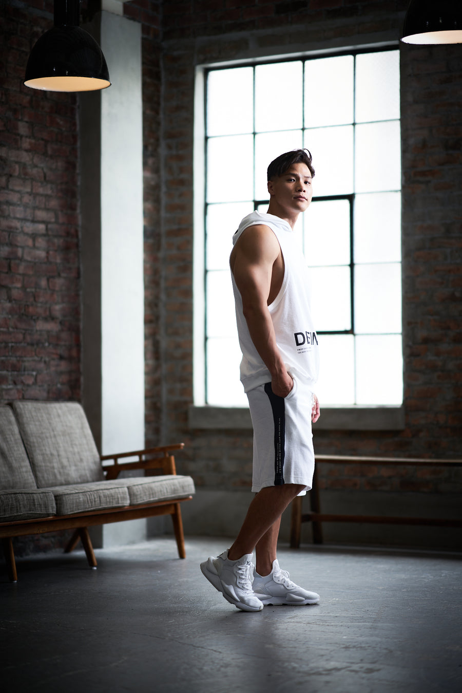 Half Line Pants [DEFINITELY] - White