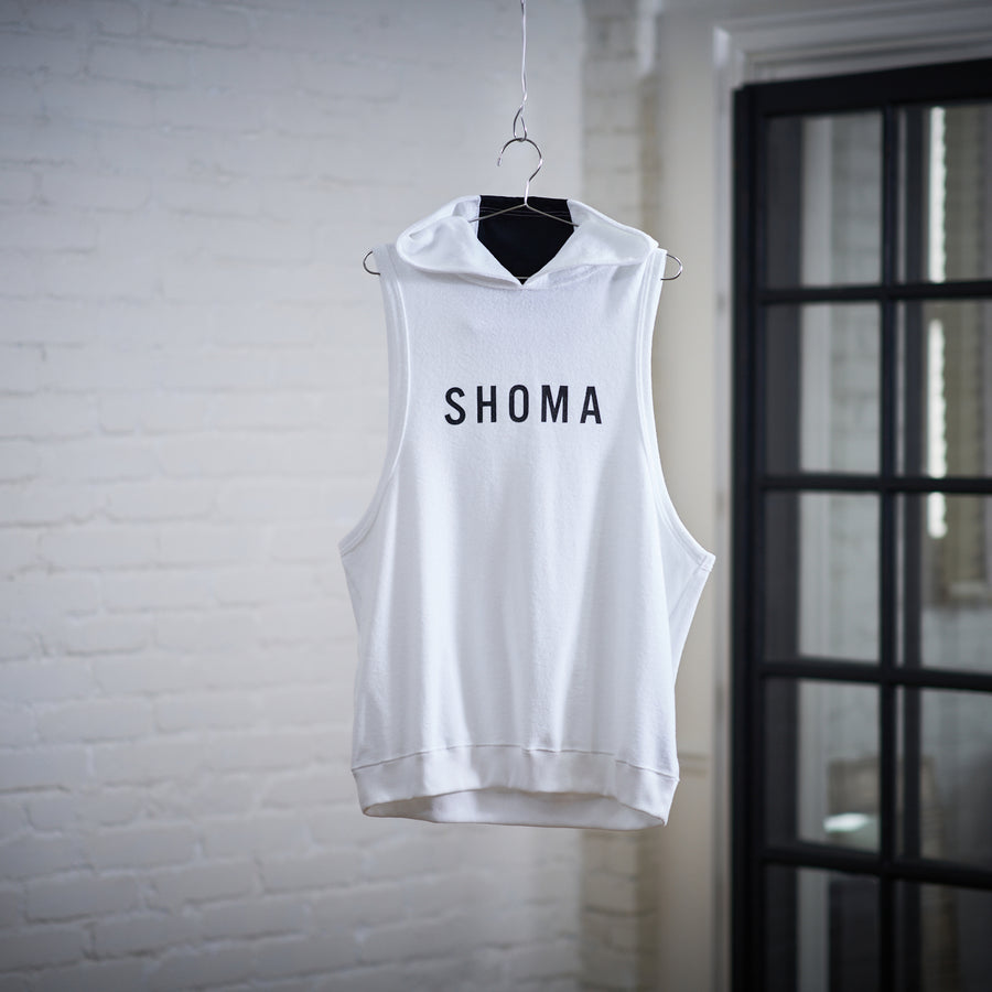 Hoodie Tank Top [SHOMA] - White