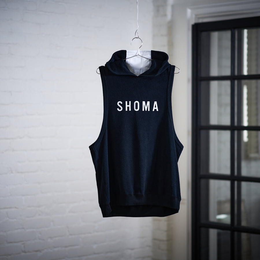 Hoodie Tank Top [SHOMA] - Black & White