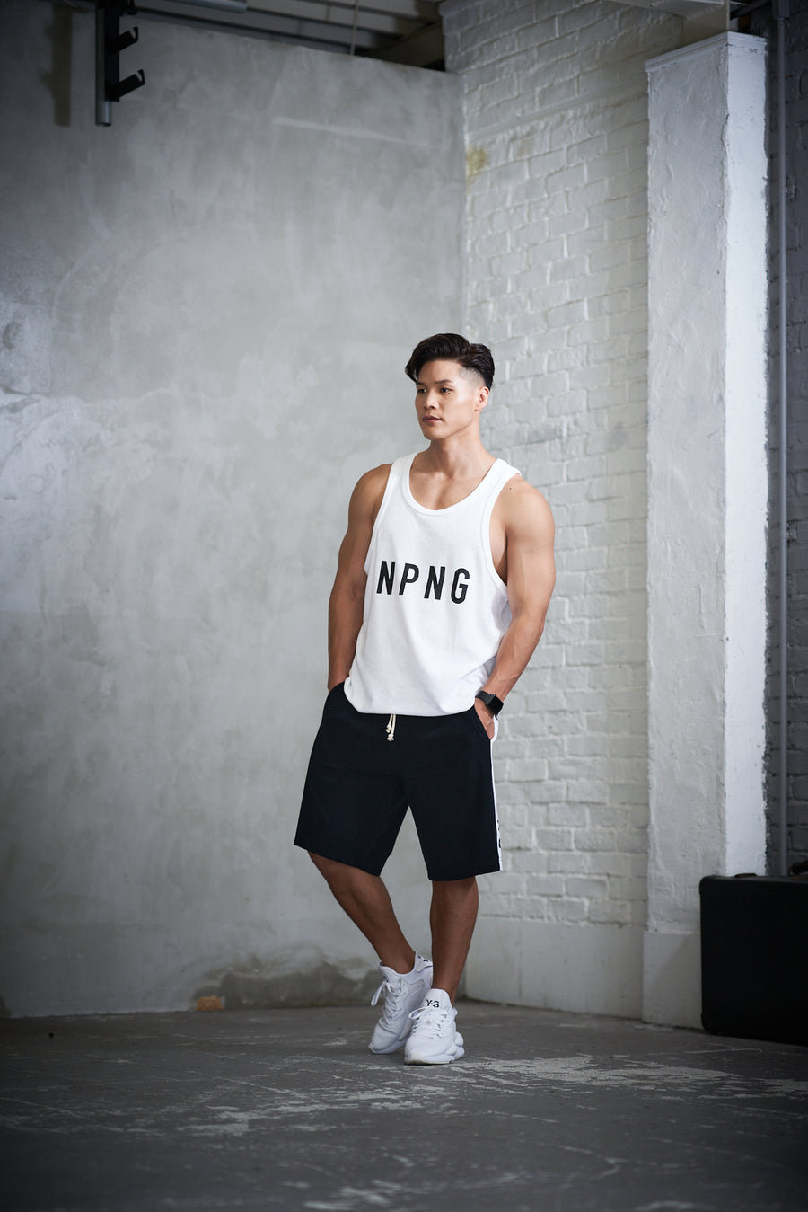 PILE TANK TOP［NPNG］- White