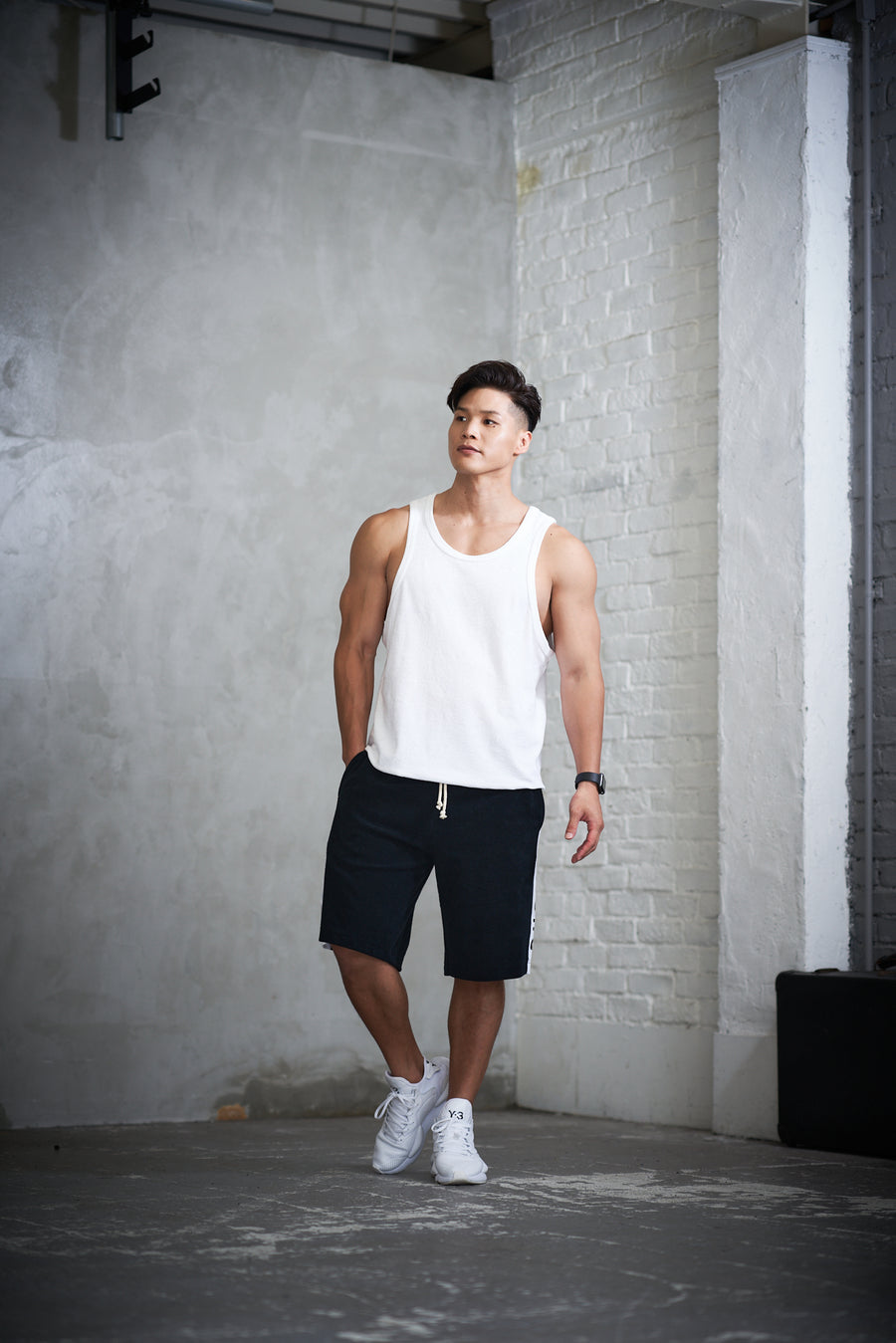 PILE TANK TOP ［Triangle of SHOMA］- White