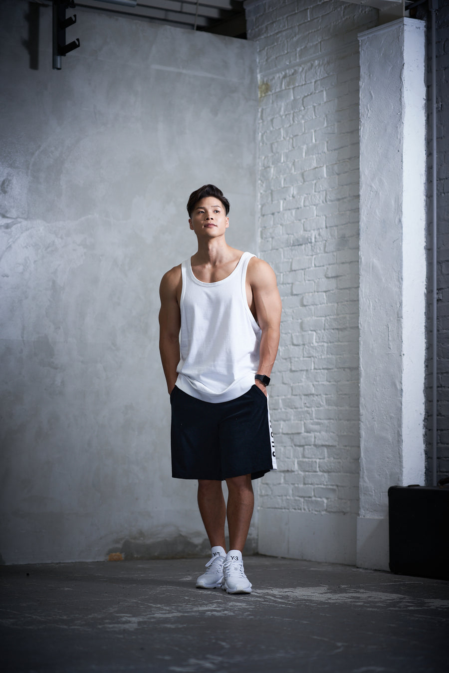 JERSEY ACTIVE TOP［Triangle of SHOMA］- White