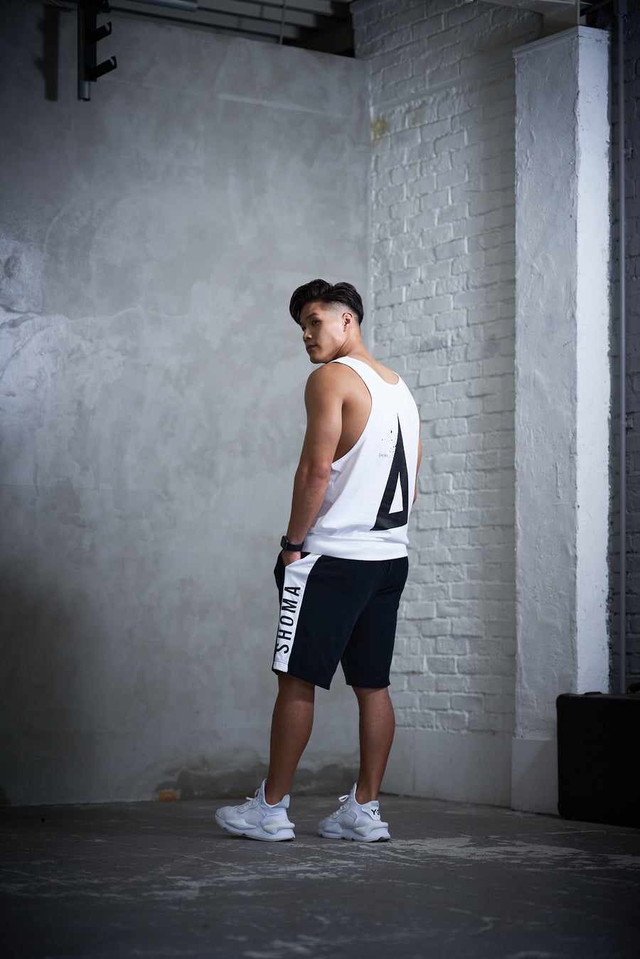 JERSEY ACTIVE TOP［Triangle of SHOMA］- White