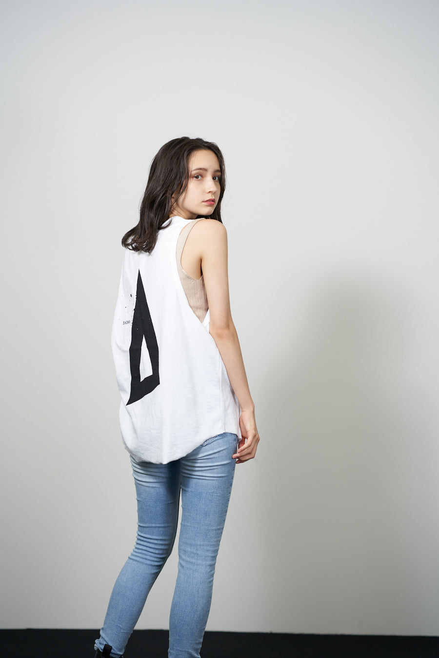 PILE TANK TOP ［Triangle of SHOMA］- White