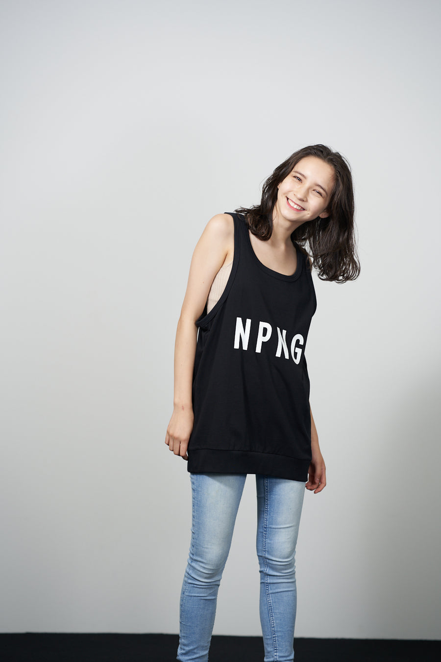 JERSEY ACTIVE TOP［NPNG］- Black