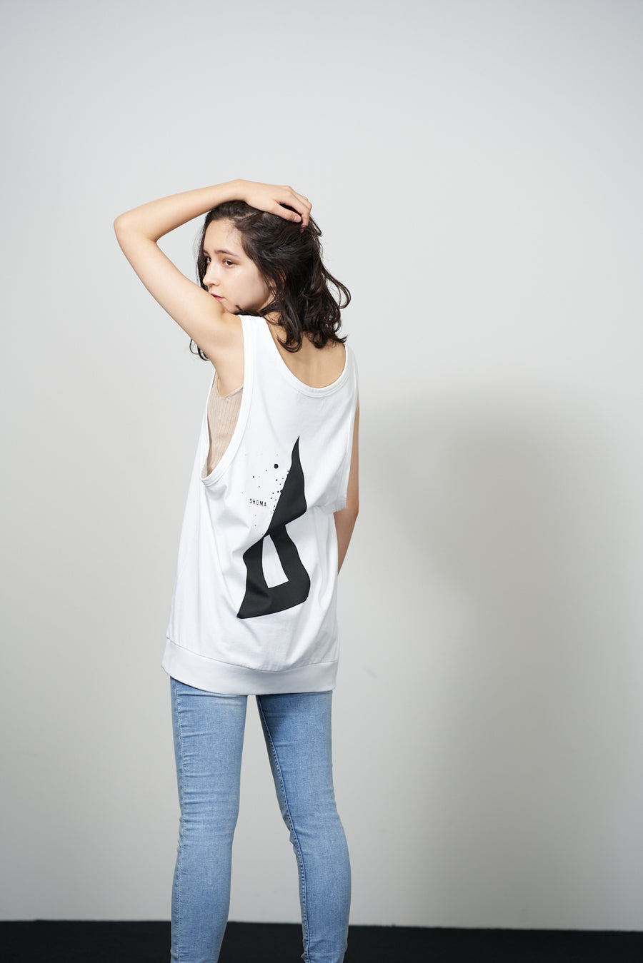 JERSEY ACTIVE TOP［Triangle of SHOMA］- White