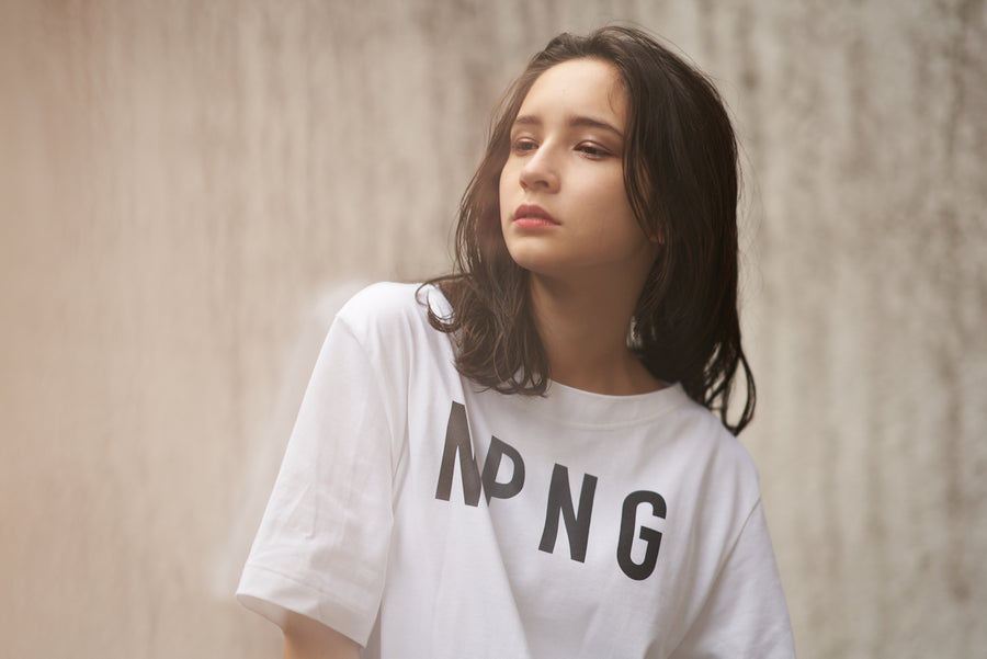 JERSEY BOAT NECK T［NPNG］- White