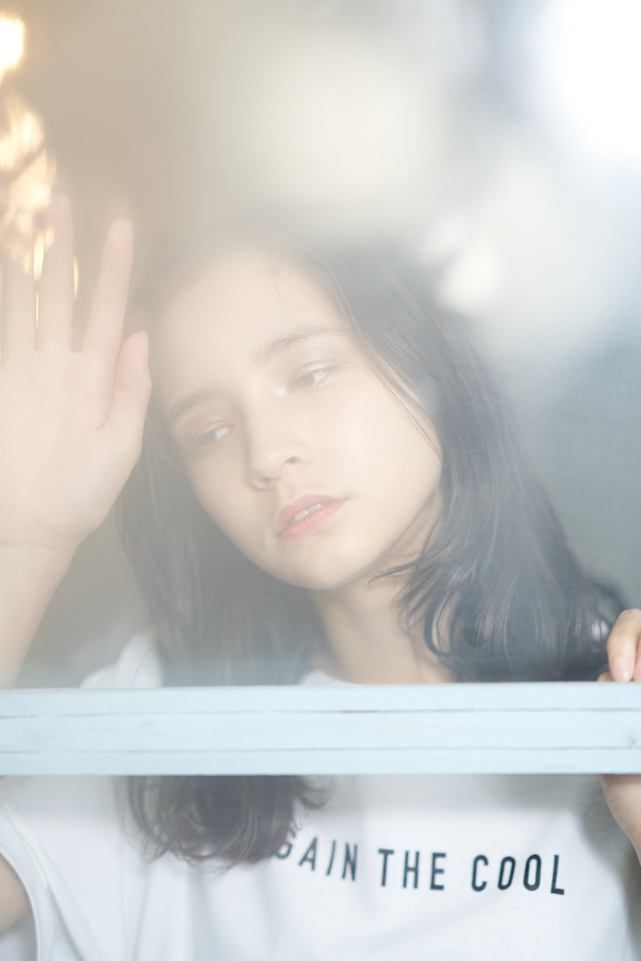 PILE CREW NECK T［YOU GAIN THE COOL］- White