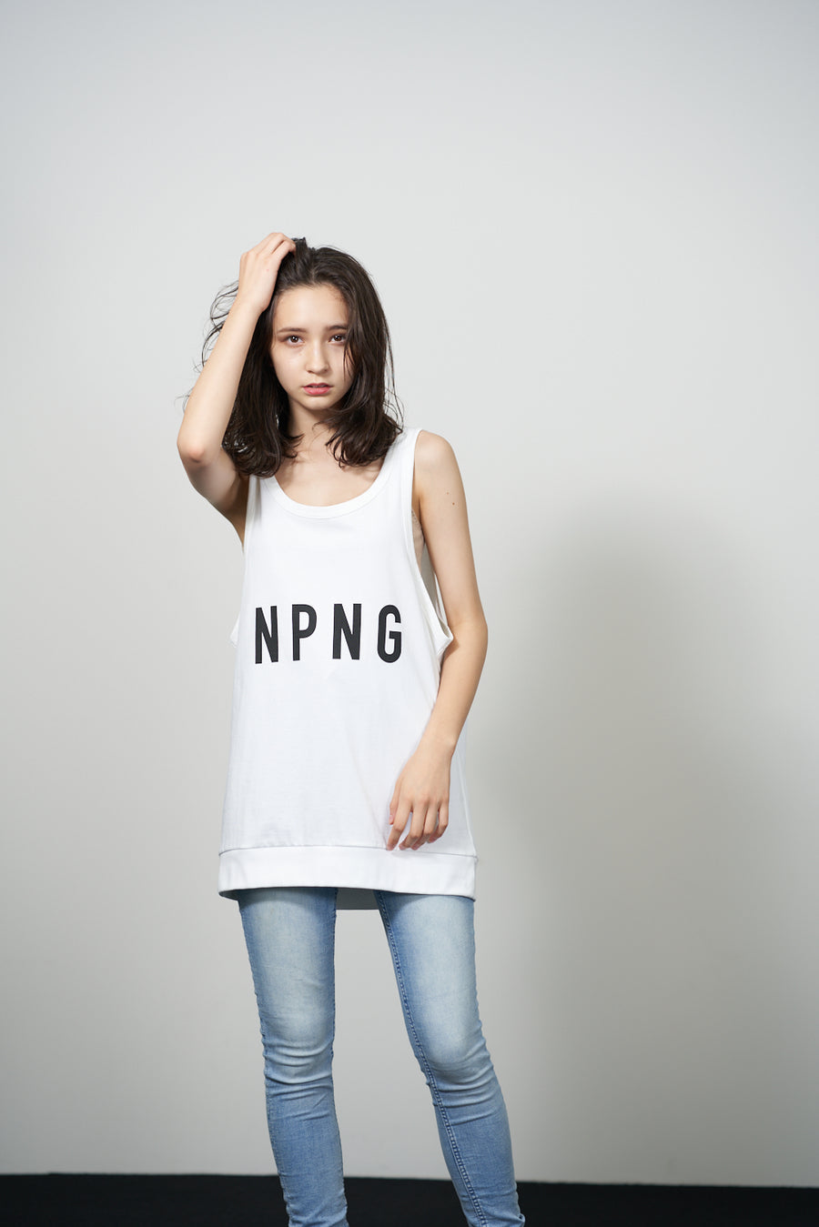 JERSEY ACTIVE TOP［NPNG］- White