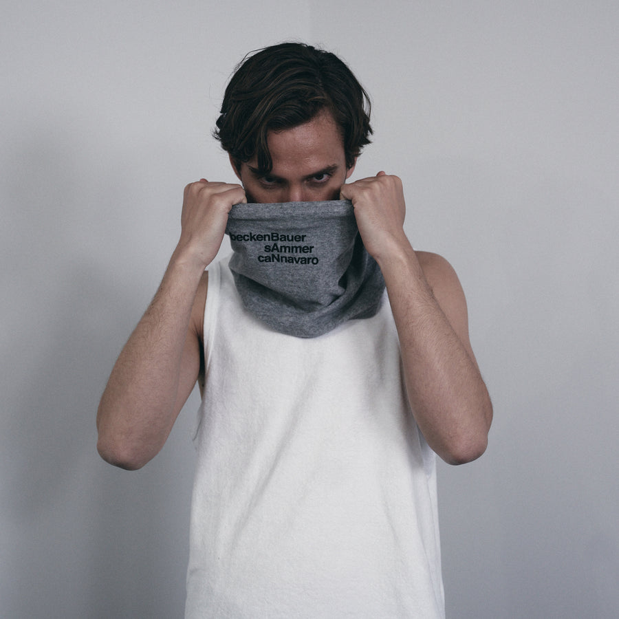 PILE SCARF MASK［BAN］- Light Gray