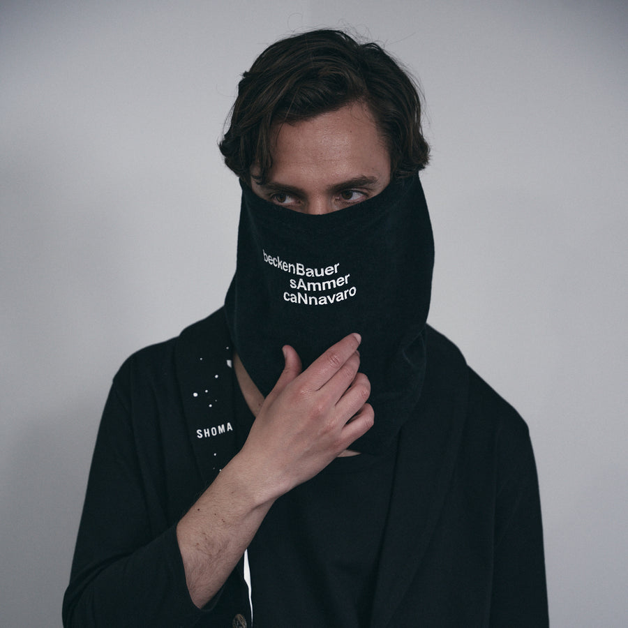 PILE SCARF MASK［BAN］- Black