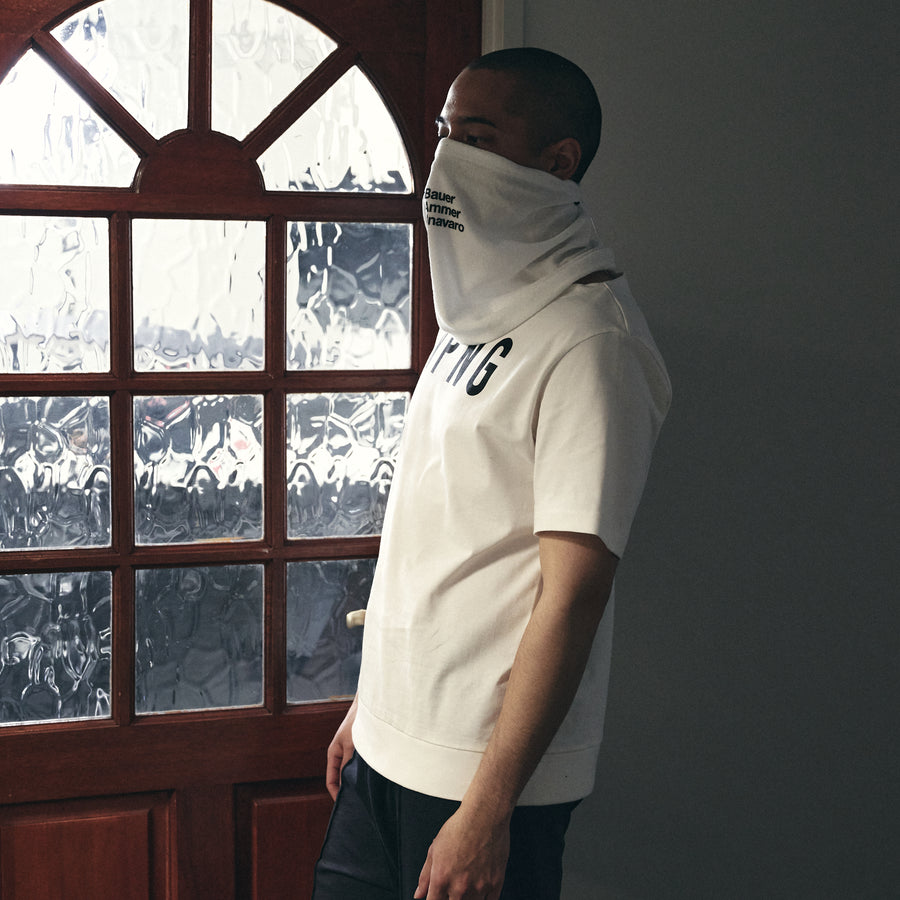 PILE SCARF MASK［BAN］- White