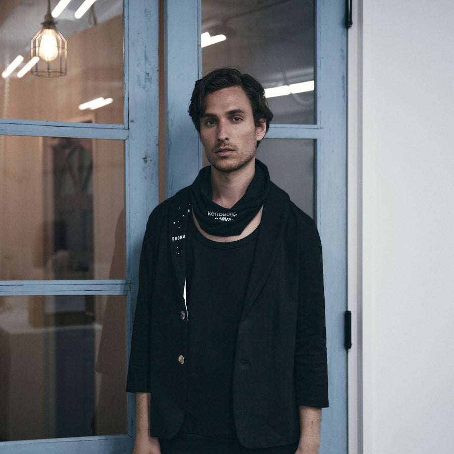 PILE SCARF MASK［BAN］- Black