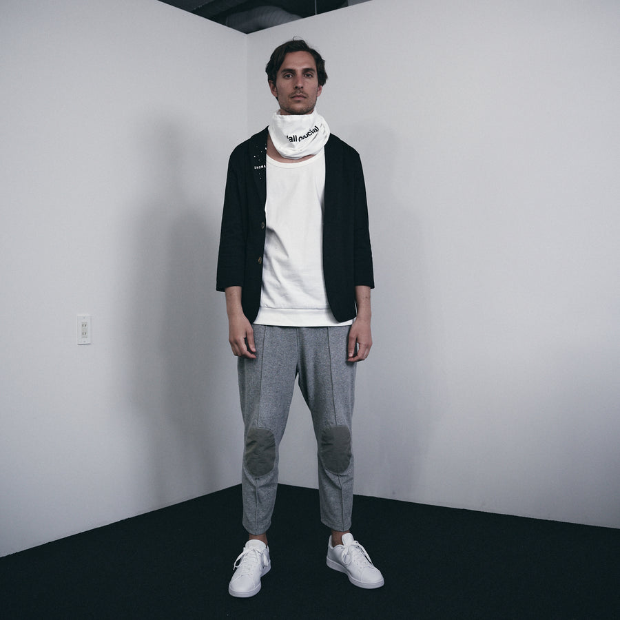 PILE SCARF MASK［Great Wall of Social］- White