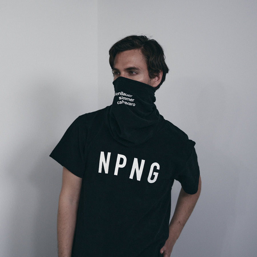 PILE SCARF MASK［BAN］- Black