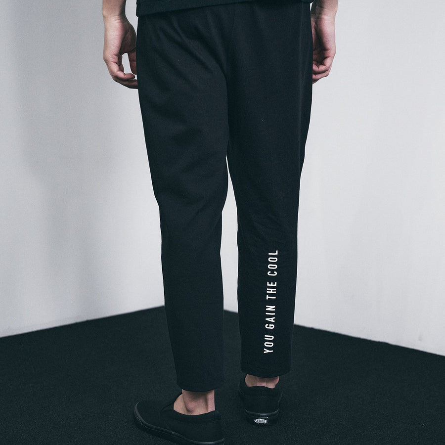 JERSEY JOG PANTS［YOU GAIN THE COOL］- Black