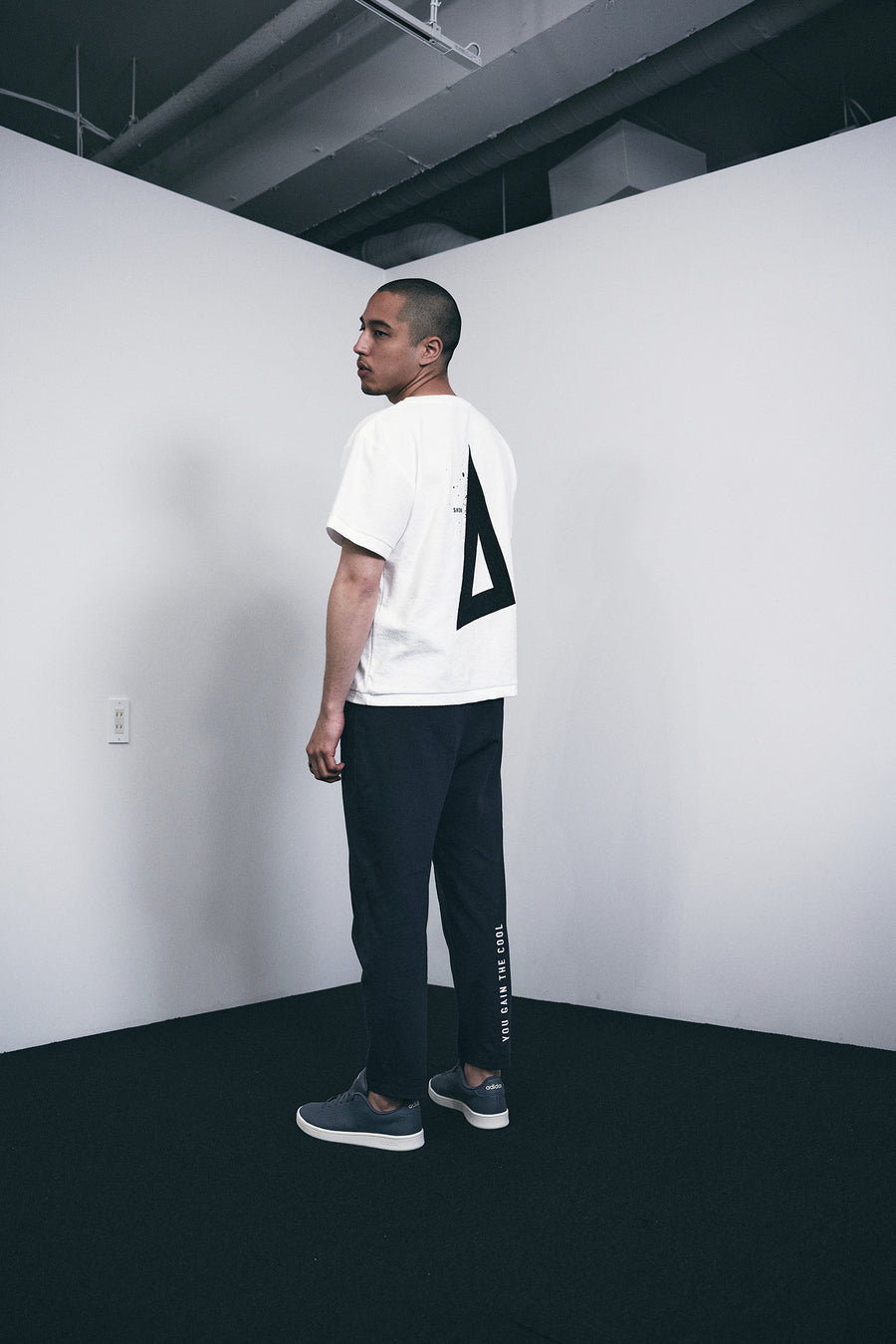 PILE CREW NECK T［Triangle of SHOMA］- White