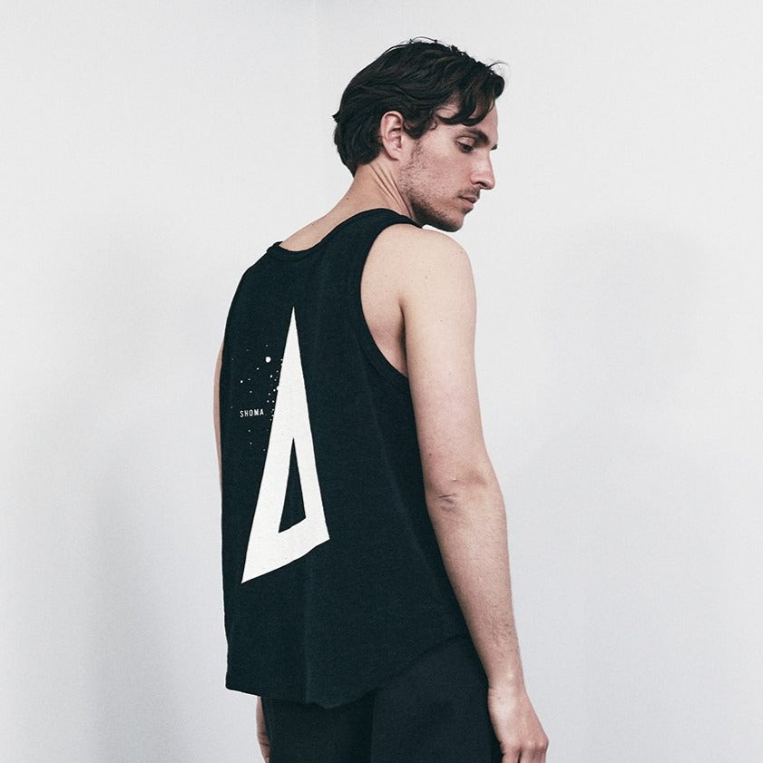PILE TANK TOP ［Triangle of SHOMA］- Black