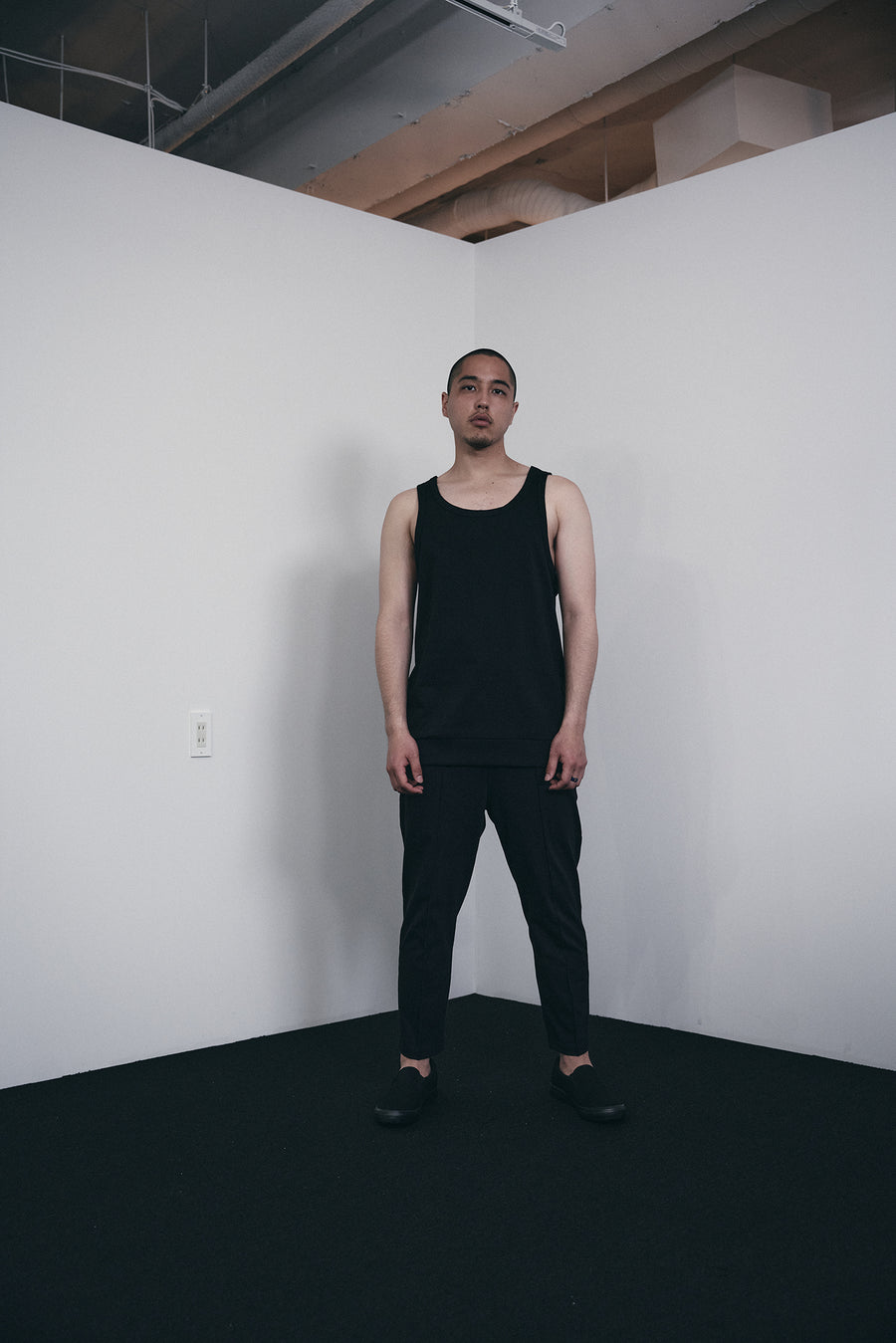 JERSEY ACTIVE TOP［Triangle of SHOMA］- Black