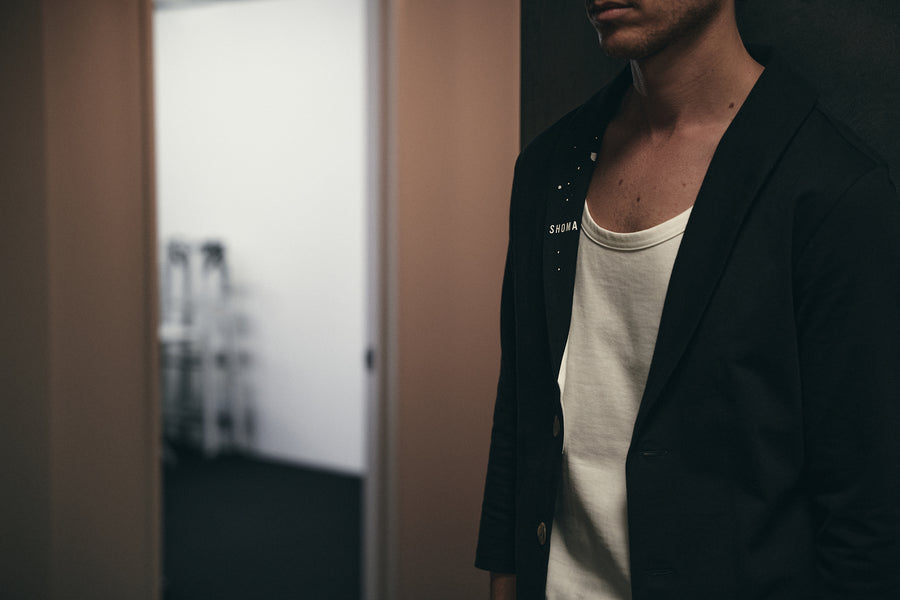 JERSEY JACKET 7［Triangle of SHOMA］- Navy