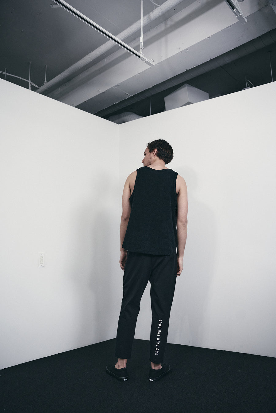 PILE TANK TOP［YOU GAIN THE COOL］- Black