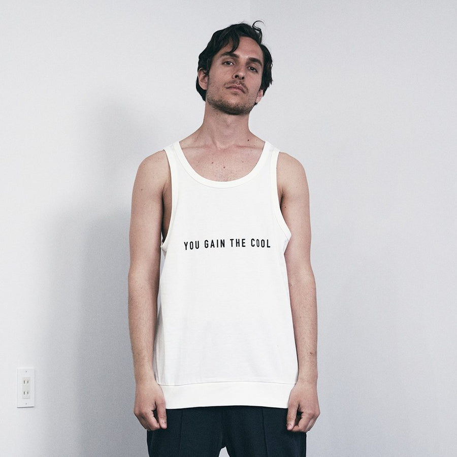 JERSEY ACTIVE TOP［YOU GAIN THE COOL］- White